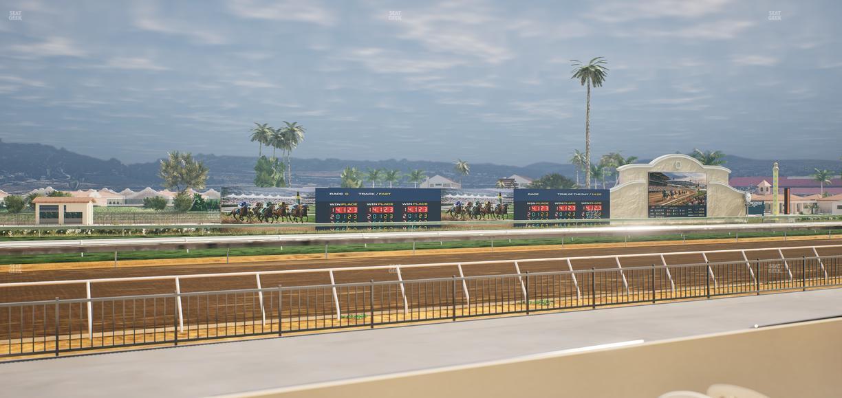 Del Mar Thoroughbred Club - Section Stretch Run Grill W Lvl 1 Tbl 136 Seat View