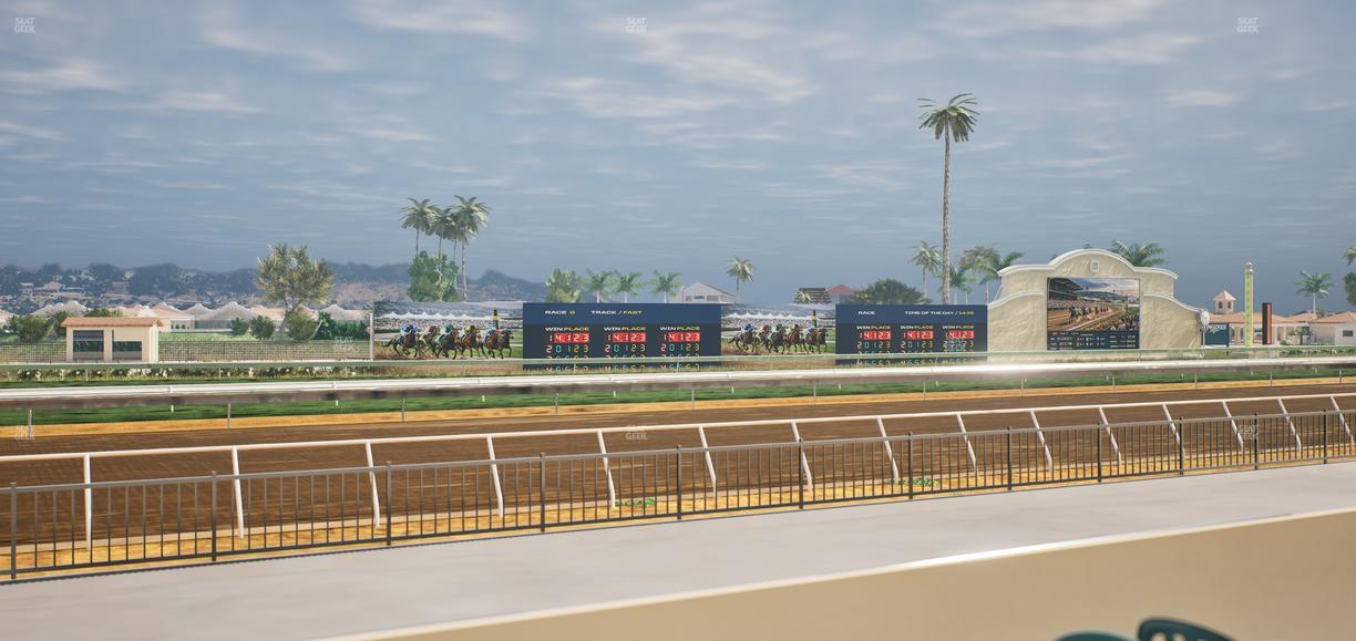 Del Mar Thoroughbred Club - Section Stretch Run Grill W Lvl 1 Tbl 137 Seat View