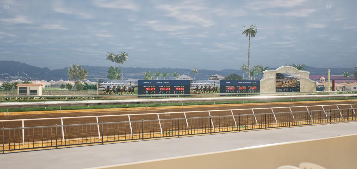 Del Mar Thoroughbred Club - Section Stretch Run Grill W Lvl 1 Tbl 137 Seat View