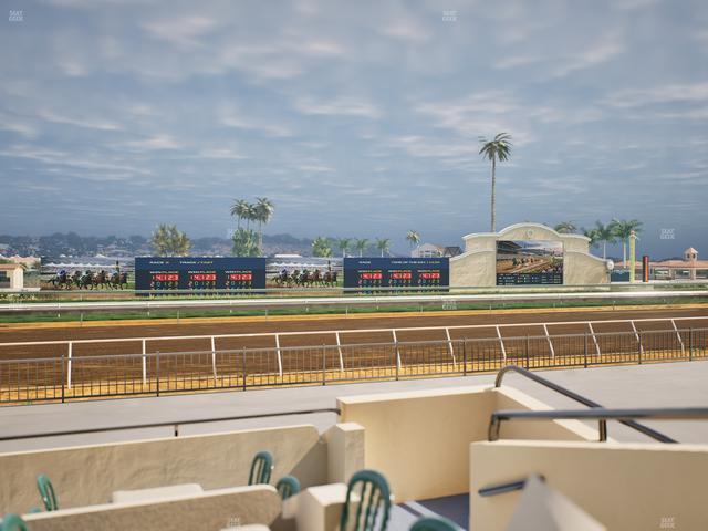 Del Mar Thoroughbred Club - Section Stretch Run Grill W Lvl 1 Tbl 140 Seat View