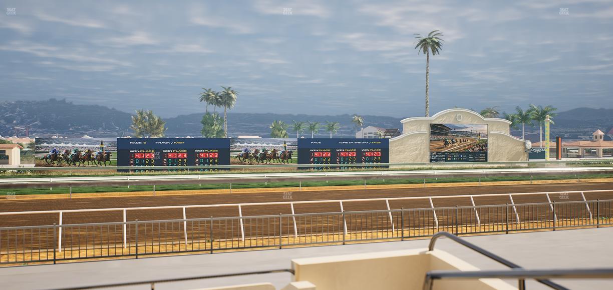 Del Mar Thoroughbred Club - Section Stretch Run Grill W Lvl 1 Tbl 140 Seat View