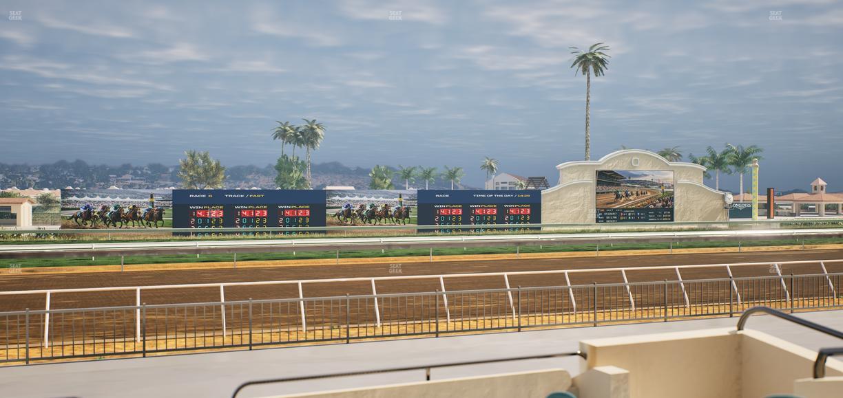 Del Mar Thoroughbred Club - Section Stretch Run Grill W Lvl 1 Tbl 141 Seat View