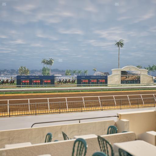 Del Mar Thoroughbred Club - Section Stretch Run Grill W Lvl 1 Tbl 141 Seat View