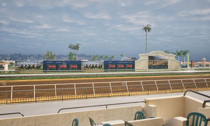 Del Mar Thoroughbred Club - Section Stretch Run Grill W Lvl 1 Tbl 141 Seat View