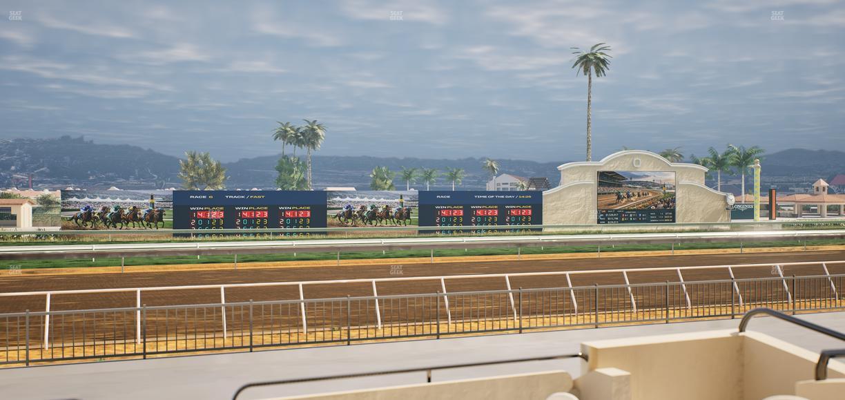 Del Mar Thoroughbred Club - Section Stretch Run Grill W Lvl 1 Tbl 141 Seat View