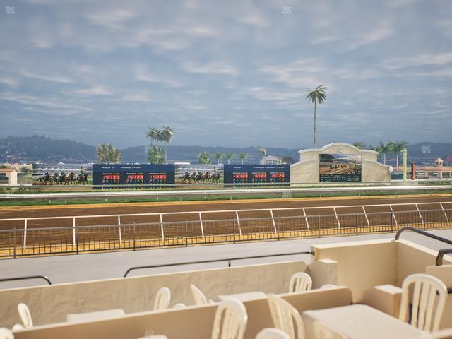Del Mar Thoroughbred Club - Section Stretch Run Grill W Lvl 1 Tbl 141 Seat View