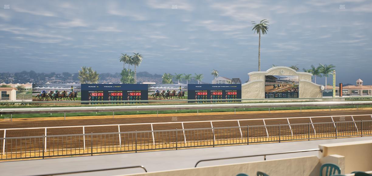 Del Mar Thoroughbred Club - Section Stretch Run Grill W Lvl 1 Tbl 142 Seat View