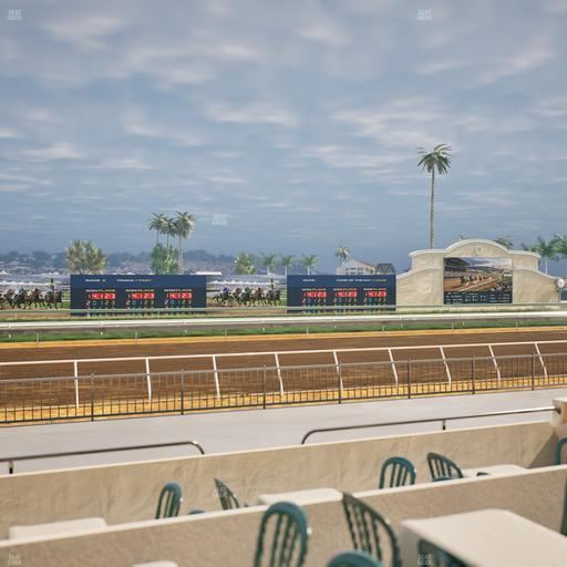 Del Mar Thoroughbred Club - Section Stretch Run Grill W Lvl 1 Tbl 142 Seat View