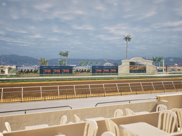 Del Mar Thoroughbred Club - Section Stretch Run Grill W Lvl 1 Tbl 142 Seat View