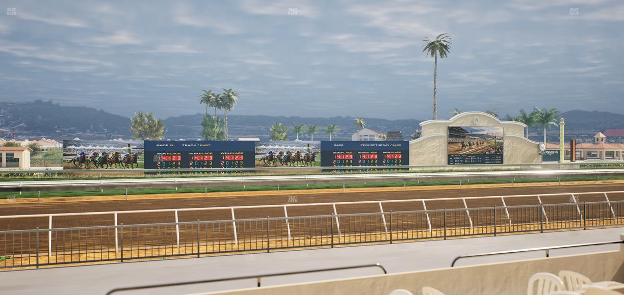 Del Mar Thoroughbred Club - Section Stretch Run Grill W Lvl 1 Tbl 143 Seat View