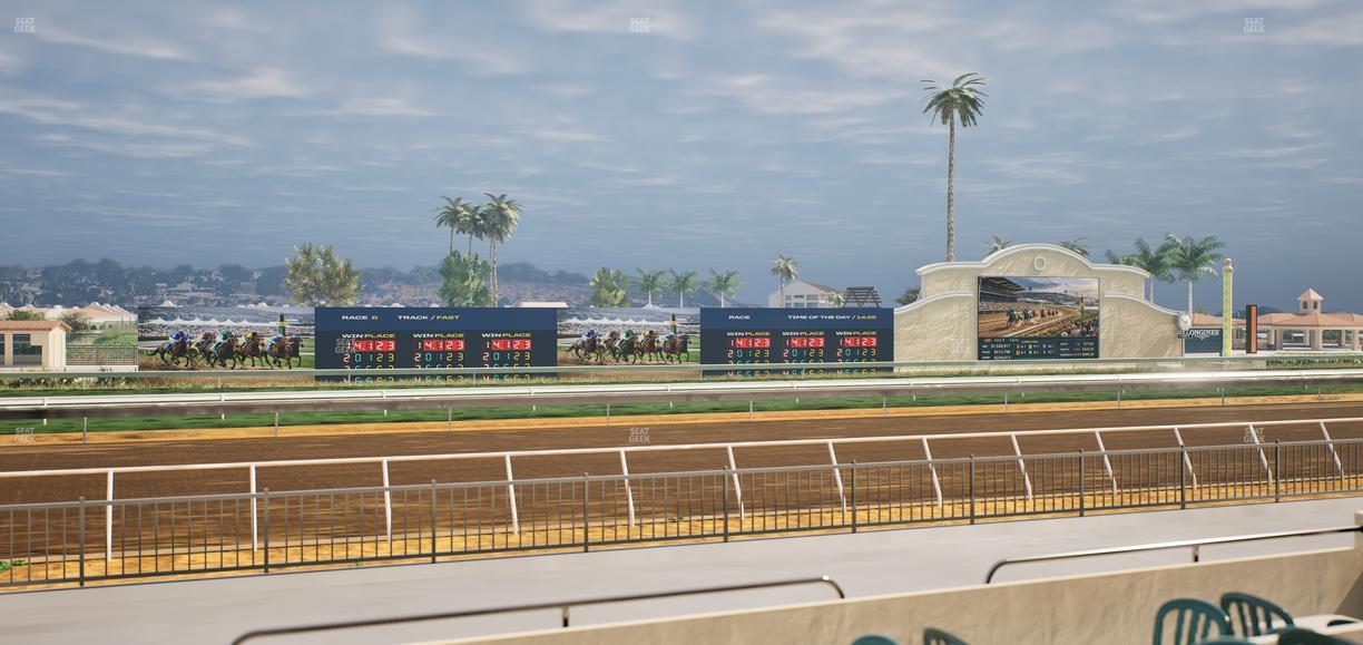 Del Mar Thoroughbred Club - Section Stretch Run Grill W Lvl 1 Tbl 143 Seat View