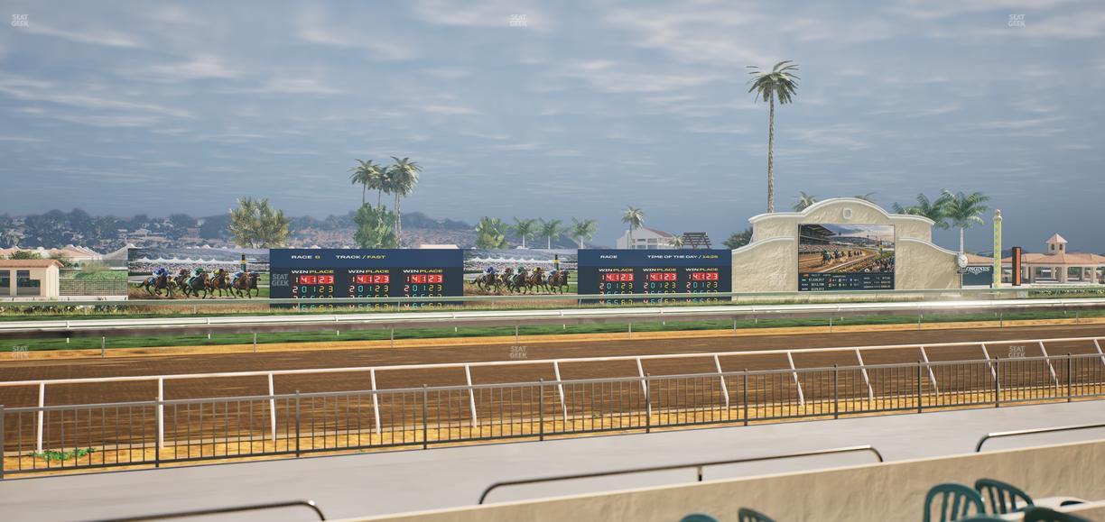 Del Mar Thoroughbred Club - Section Stretch Run Grill W Lvl 1 Tbl 144 Seat View