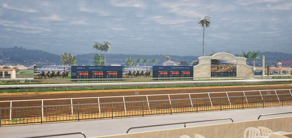 Del Mar Thoroughbred Club - Section Stretch Run Grill W Lvl 1 Tbl 144 Seat View
