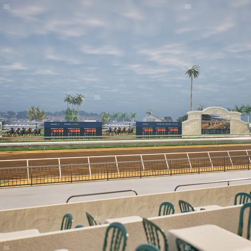 Del Mar Thoroughbred Club - Section Stretch Run Grill W Lvl 1 Tbl 145 Seat View