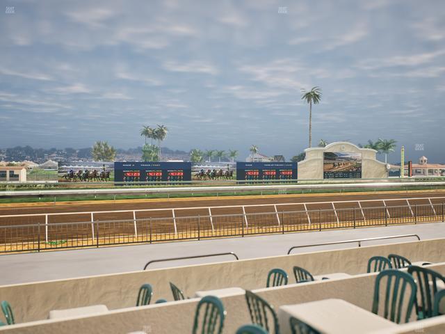 Del Mar Thoroughbred Club - Section Stretch Run Grill W Lvl 1 Tbl 145 Seat View