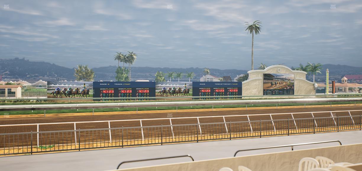 Del Mar Thoroughbred Club - Section Stretch Run Grill W Lvl 1 Tbl 145 Seat View