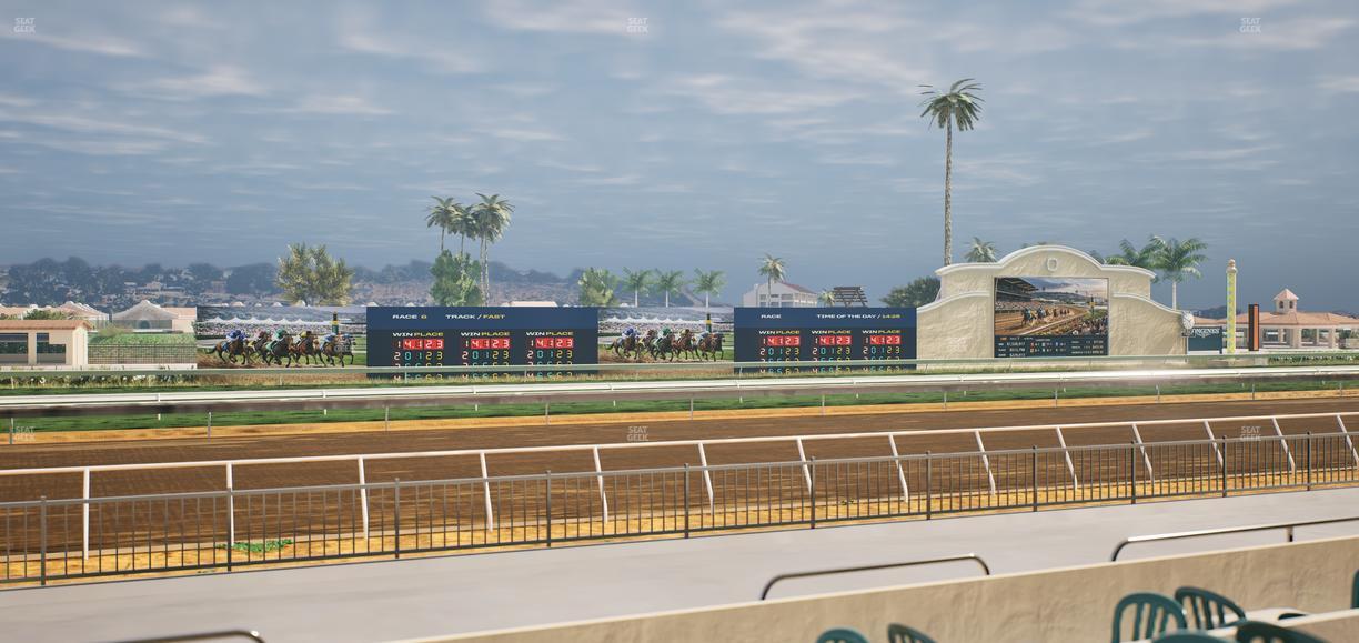 Del Mar Thoroughbred Club - Section Stretch Run Grill W Lvl 1 Tbl 146 Seat View