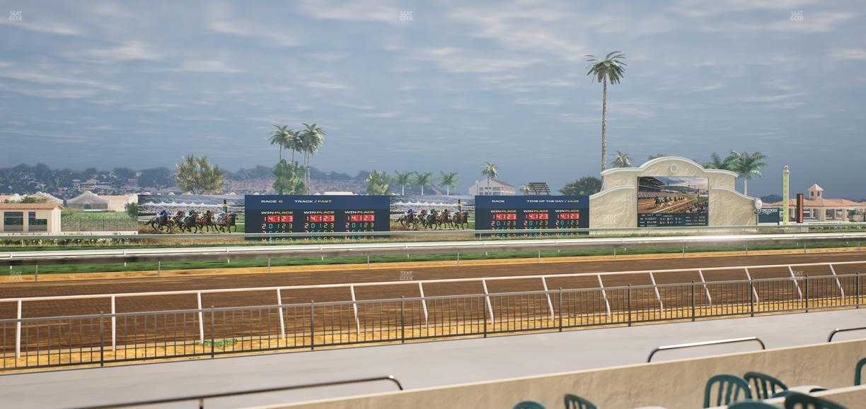 Del Mar Thoroughbred Club - Section Stretch Run Grill W Lvl 1 Tbl 147 Seat View