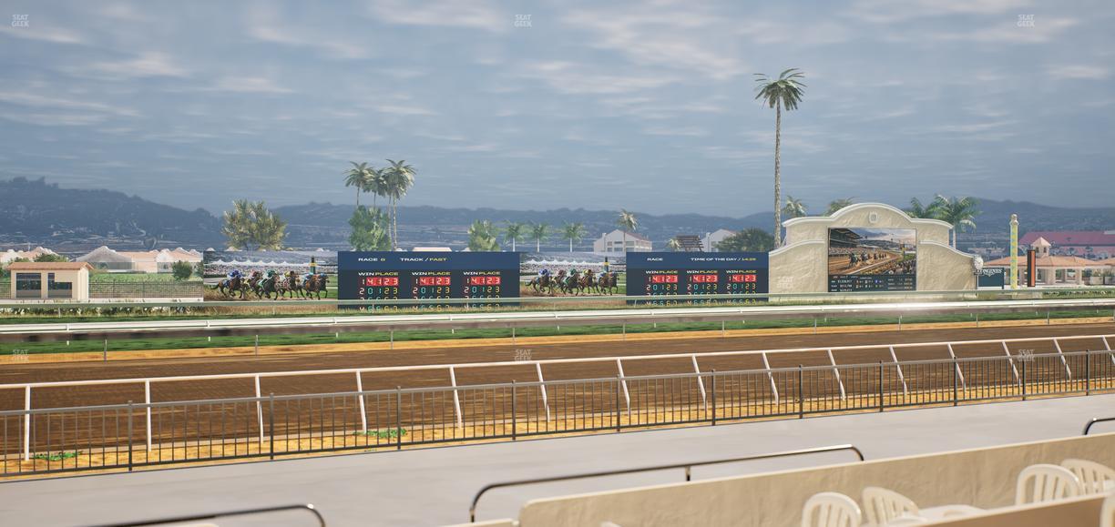 Del Mar Thoroughbred Club - Section Stretch Run Grill W Lvl 1 Tbl 150 Seat View