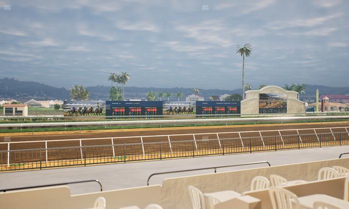 Del Mar Thoroughbred Club - Section Stretch Run Grill W Lvl 1 Tbl 150 Seat View