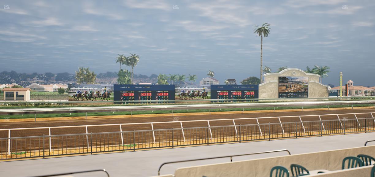 Del Mar Thoroughbred Club - Section Stretch Run Grill W Lvl 1 Tbl 150 Seat View