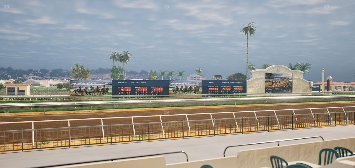 Del Mar Thoroughbred Club - Section Stretch Run Grill W Lvl 1 Tbl 151 Seat View