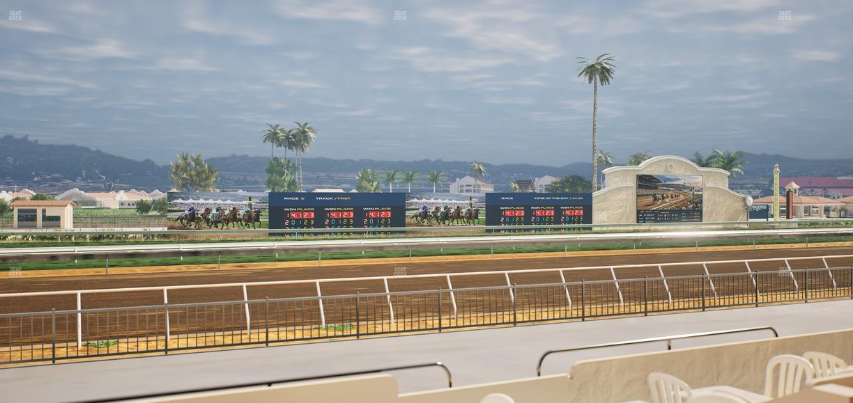 Del Mar Thoroughbred Club - Section Stretch Run Grill W Lvl 1 Tbl 151 Seat View