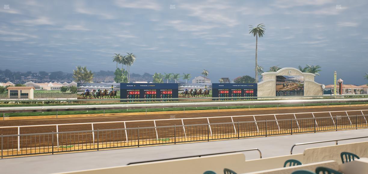 Del Mar Thoroughbred Club - Section Stretch Run Grill W Lvl 1 Tbl 152 Seat View