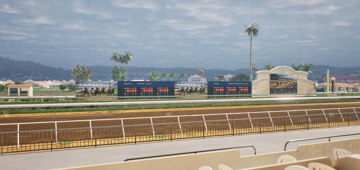 Del Mar Thoroughbred Club - Section Stretch Run Grill W Lvl 1 Tbl 152 Seat View