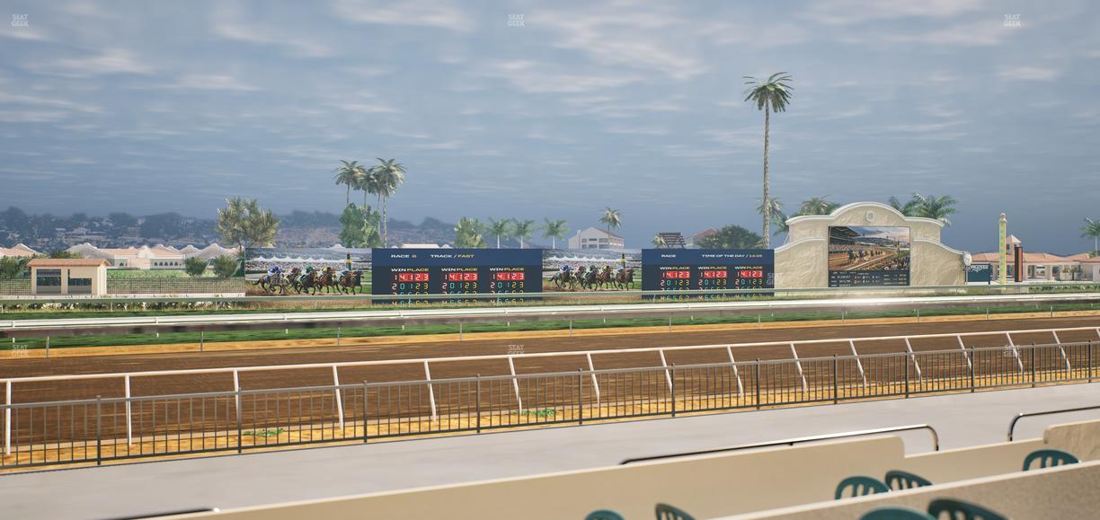 Del Mar Thoroughbred Club - Section Stretch Run Grill W Lvl 1 Tbl 153 Seat View