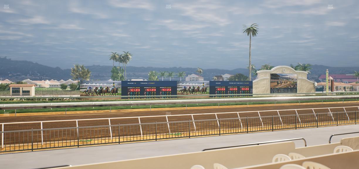 Del Mar Thoroughbred Club - Section Stretch Run Grill W Lvl 1 Tbl 153 Seat View