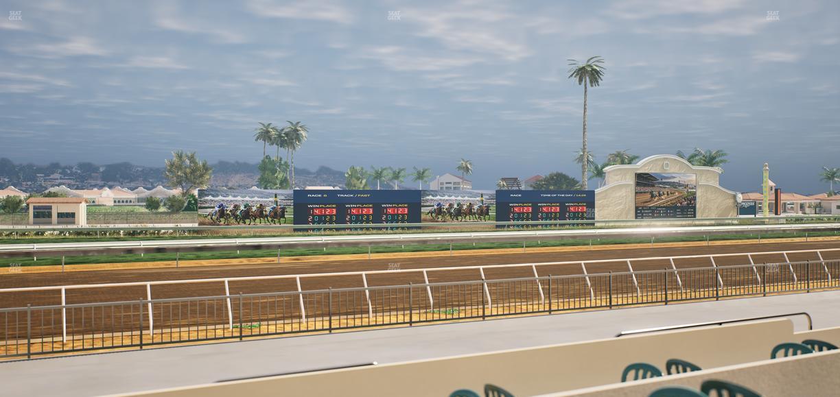 Del Mar Thoroughbred Club - Section Stretch Run Grill W Lvl 1 Tbl 154 Seat View