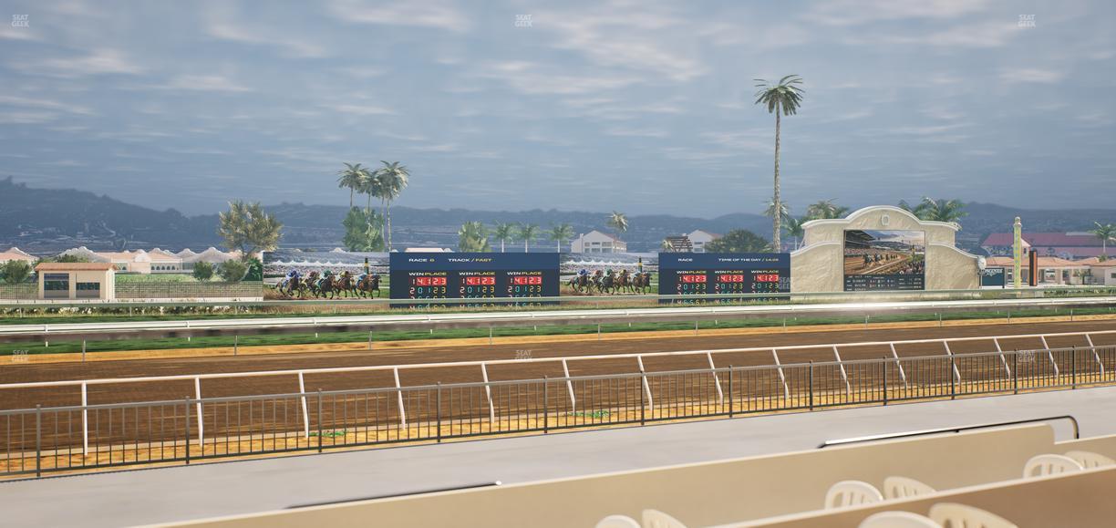 Del Mar Thoroughbred Club - Section Stretch Run Grill W Lvl 1 Tbl 154 Seat View