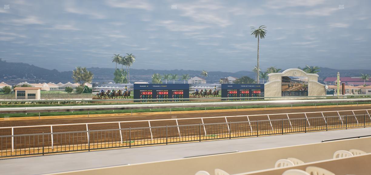 Del Mar Thoroughbred Club - Section Stretch Run Grill W Lvl 1 Tbl 155 Seat View