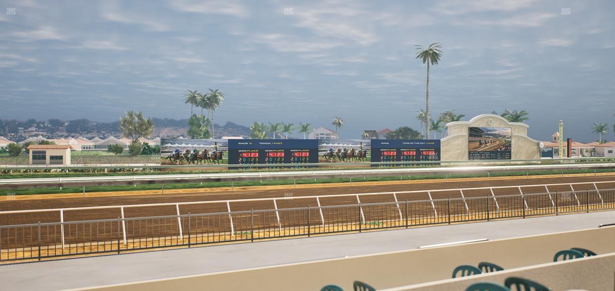 Del Mar Thoroughbred Club - Section Stretch Run Grill W Lvl 1 Tbl 156 Seat View