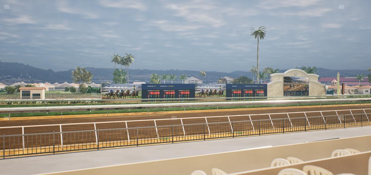 Del Mar Thoroughbred Club - Section Stretch Run Grill W Lvl 1 Tbl 157 Seat View