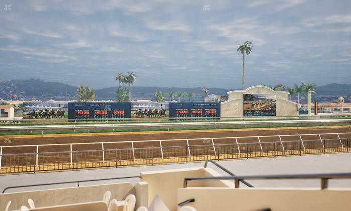 Del Mar Thoroughbred Club - Section Stretch Run Grill W Lvl 1 Tbl 160 Seat View