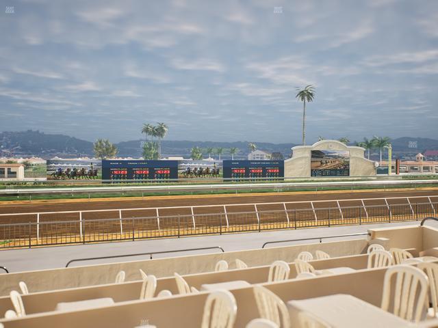 Del Mar Thoroughbred Club - Section Stretch Run Grill W Lvl 1 Tbl 163 Seat View