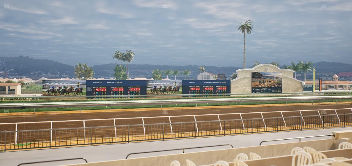 Del Mar Thoroughbred Club - Section Stretch Run Grill W Lvl 1 Tbl 164 Seat View