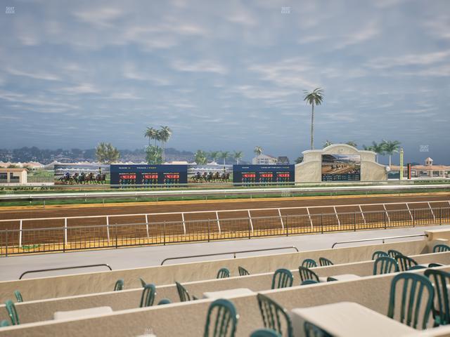 Del Mar Thoroughbred Club - Section Stretch Run Grill W Lvl 1 Tbl 164 Seat View