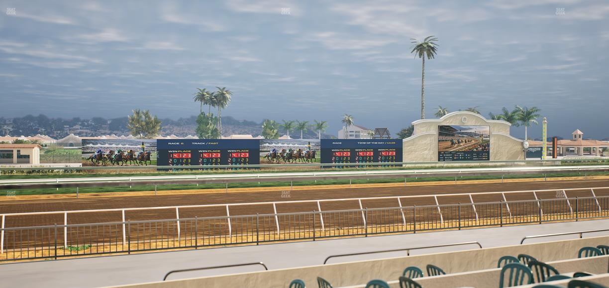 Del Mar Thoroughbred Club - Section Stretch Run Grill W Lvl 1 Tbl 165 Seat View