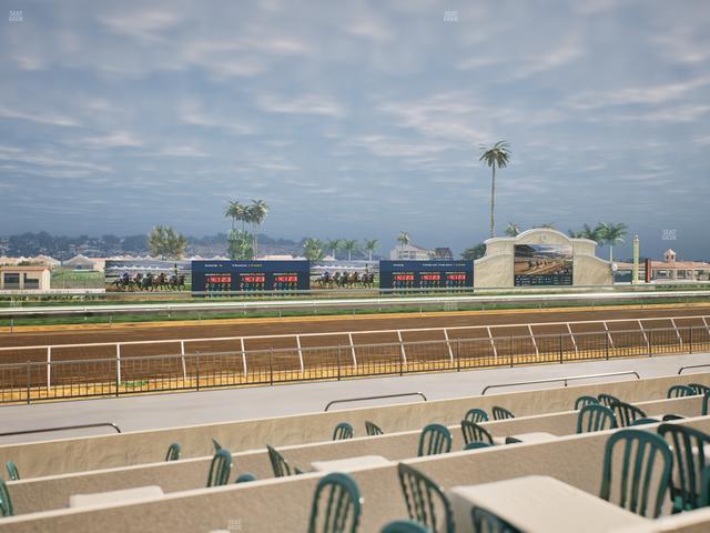 Del Mar Thoroughbred Club - Section Stretch Run Grill W Lvl 1 Tbl 166 Seat View