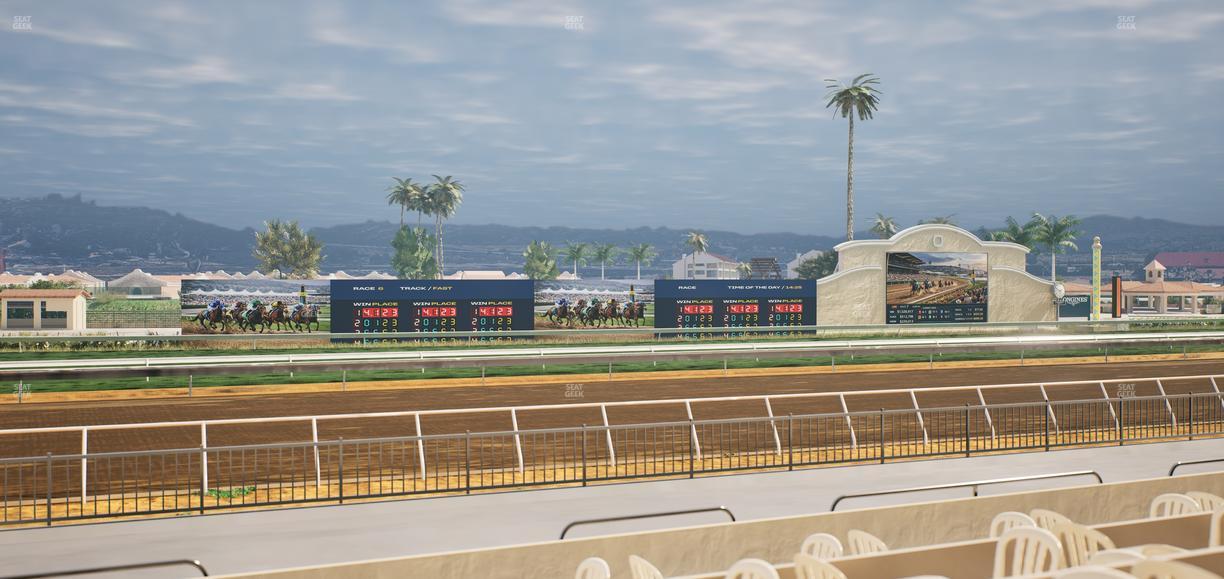 Del Mar Thoroughbred Club - Section Stretch Run Grill W Lvl 1 Tbl 166 Seat View