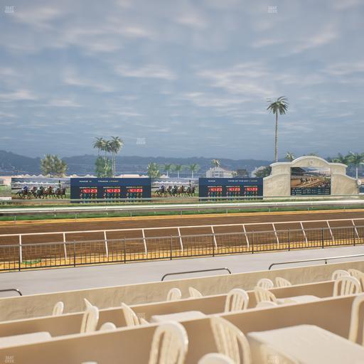 Del Mar Thoroughbred Club - Section Stretch Run Grill W Lvl 1 Tbl 166 Seat View