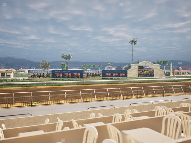 Del Mar Thoroughbred Club - Section Stretch Run Grill W Lvl 1 Tbl 166 Seat View