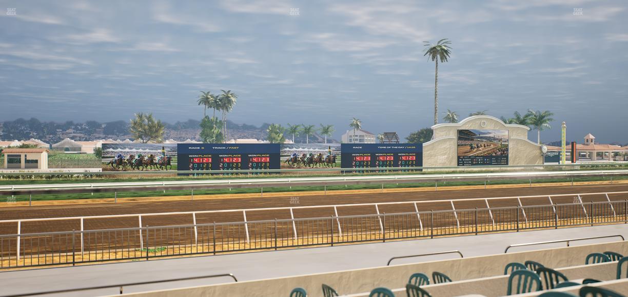 Del Mar Thoroughbred Club - Section Stretch Run Grill W Lvl 1 Tbl 167 Seat View