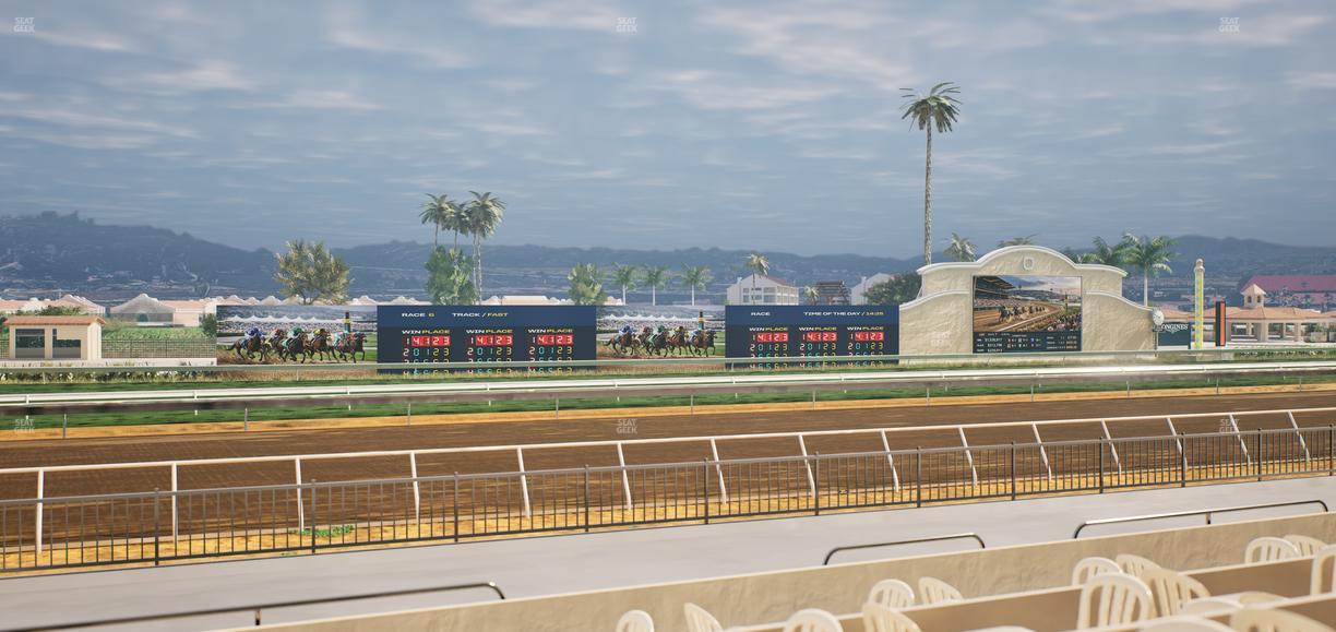 Del Mar Thoroughbred Club - Section Stretch Run Grill W Lvl 1 Tbl 167 Seat View
