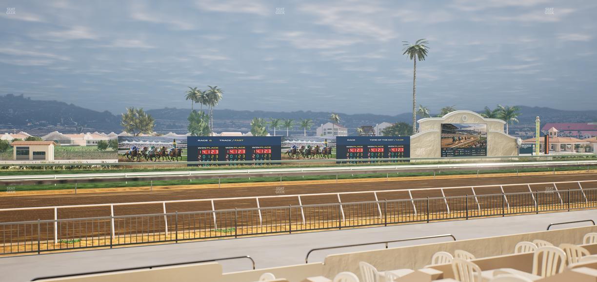 Del Mar Thoroughbred Club - Section Stretch Run Grill W Lvl 1 Tbl 171 Seat View