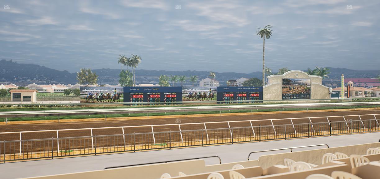 Del Mar Thoroughbred Club - Section Stretch Run Grill W Lvl 1 Tbl 172 Seat View