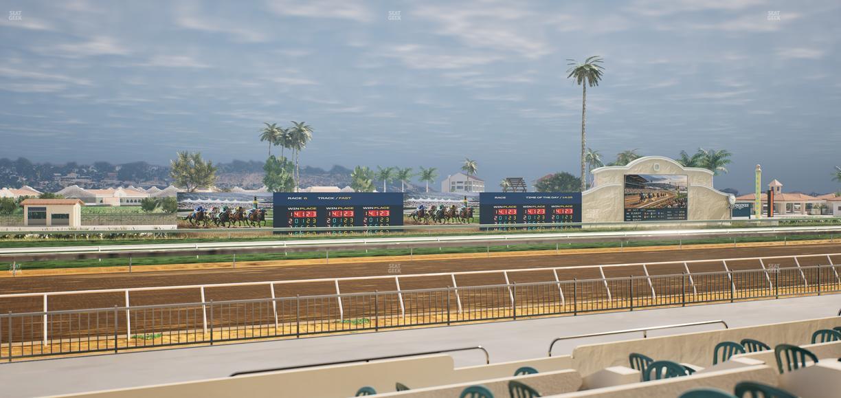 Del Mar Thoroughbred Club - Section Stretch Run Grill W Lvl 1 Tbl 172 Seat View